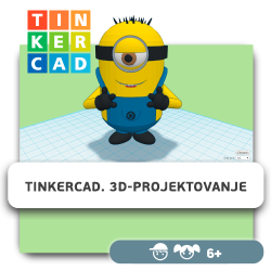 Tinkercad. 3D-projektovanje - KIBERone. Škola digitalne pismenosti. Programiranje za decu. IT edukacija dece. Novi Sad