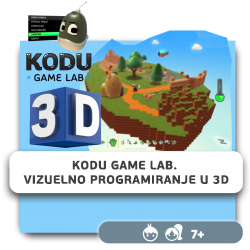 Kodu Game Lab. Vizuelno programiranje u 3D - KIBERone. Škola digitalne pismenosti. Programiranje za decu. IT edukacija dece. Novi Sad