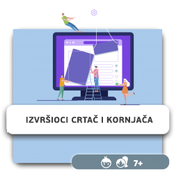 Izvršioci crtač i kornjača - KIBERone. Škola digitalne pismenosti. Programiranje za decu. IT edukacija dece. Novi Sad