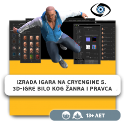 Izrada igara na CryEngine 5. 3D-igre bilo kog žanra i pravca - KIBERone. Škola digitalne pismenosti. Programiranje za decu. IT edukacija dece. Novi Sad