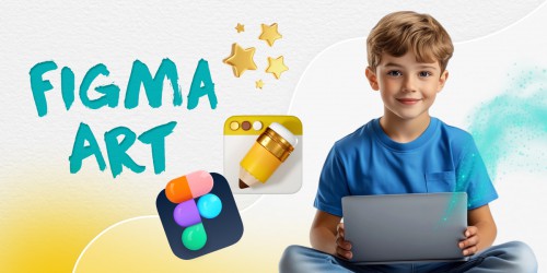 Figma Art - grafički mađioničar - KIBERone. Škola digitalne pismenosti. Programiranje za decu. IT edukacija dece. Novi Sad